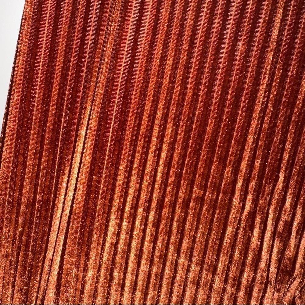 Baltic Born Andi Ribbed Velvet Wrap Dress in Copper Bump Friendly (D4) - Picture 5 of 8